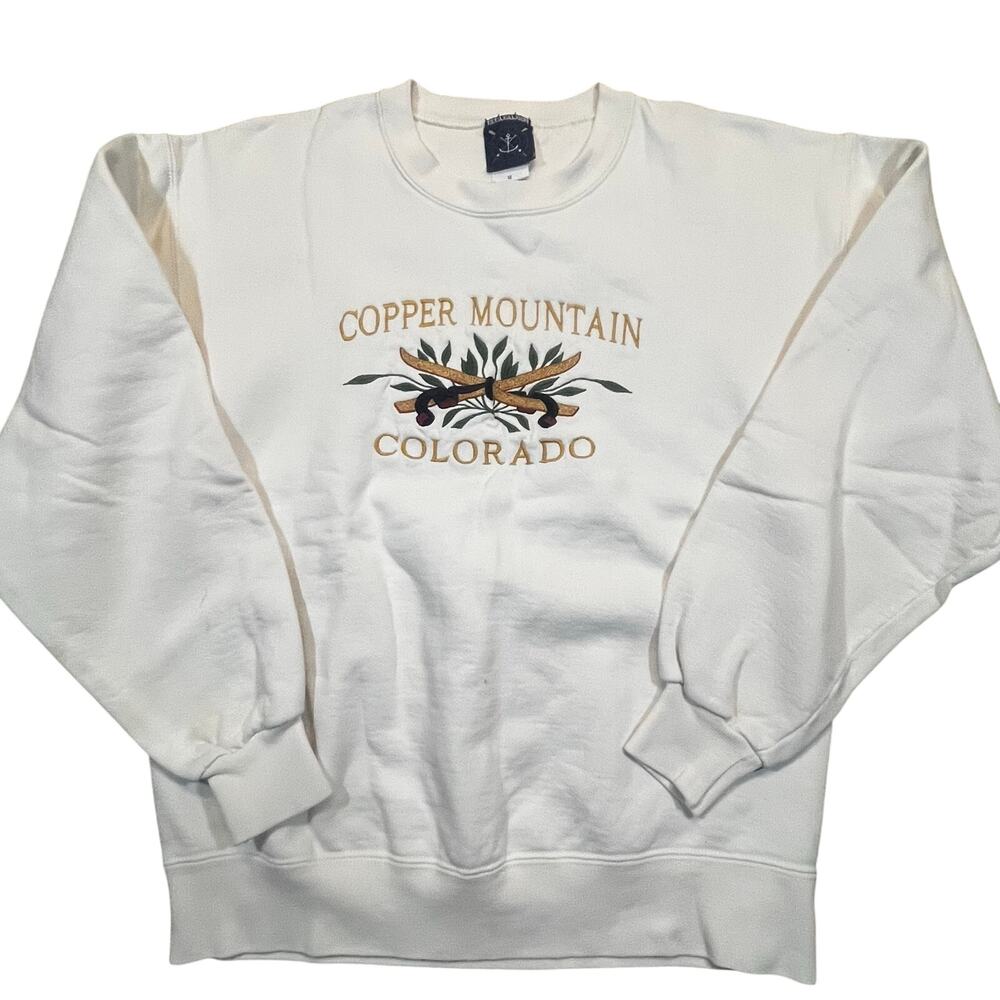 Copper Mountain Colorado Cabin Tour Embroidered Sweatshirt Women M Ski Lodge